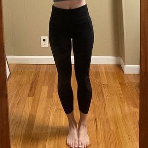 Lulu Lemon Cropped Mesh Tights